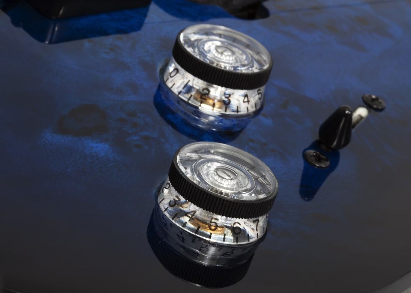 Schecter SCH2458 Omen Elite7 String Electric| See-thru Blue Burst | Waltons Music Schecter SCH2458 Omen Elite7 String Electric| See-thru Blue Burst - Image 5