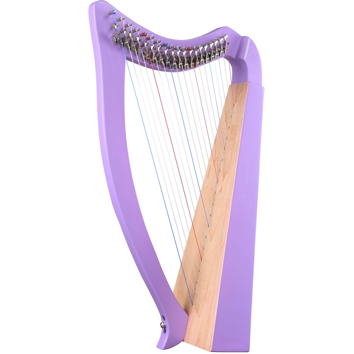 Waltons WH-19 | 19 Nylon string elementary Harp | Levers | F to C | Violet | Waltons Music Waltons WH-19 | 19 Nylon string elementary Harp | Levers | F to C | Violet