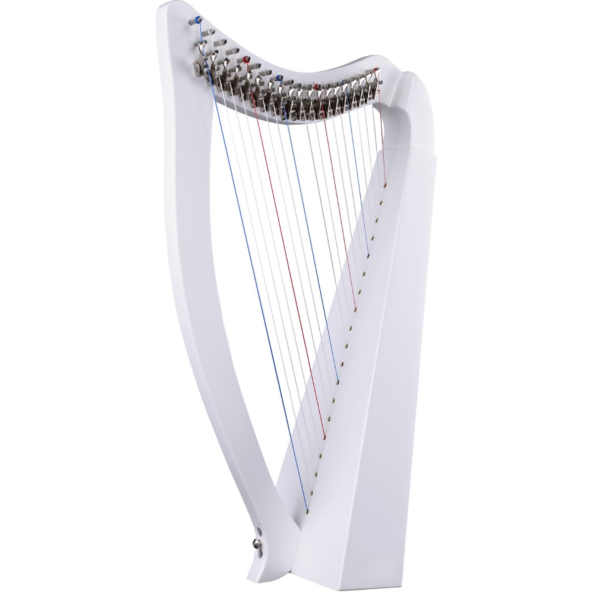 Waltons WH-19 | 19 Nylon string elementary Harp | Levers | F to C | White | Waltons Music Waltons WH-19 | 19 Nylon string elementary Harp | Levers | F to C | White