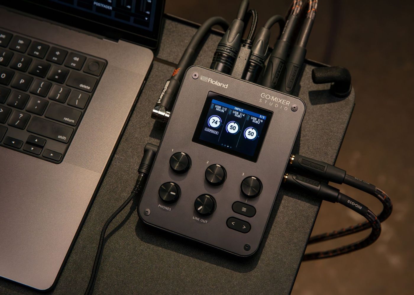 Roland GO:MIXER STUDIO | Portable Audio Mixer/Interface | Waltons Music Roland GO:MIXER STUDIO | Portable Audio Mixer/Interface - Image 2