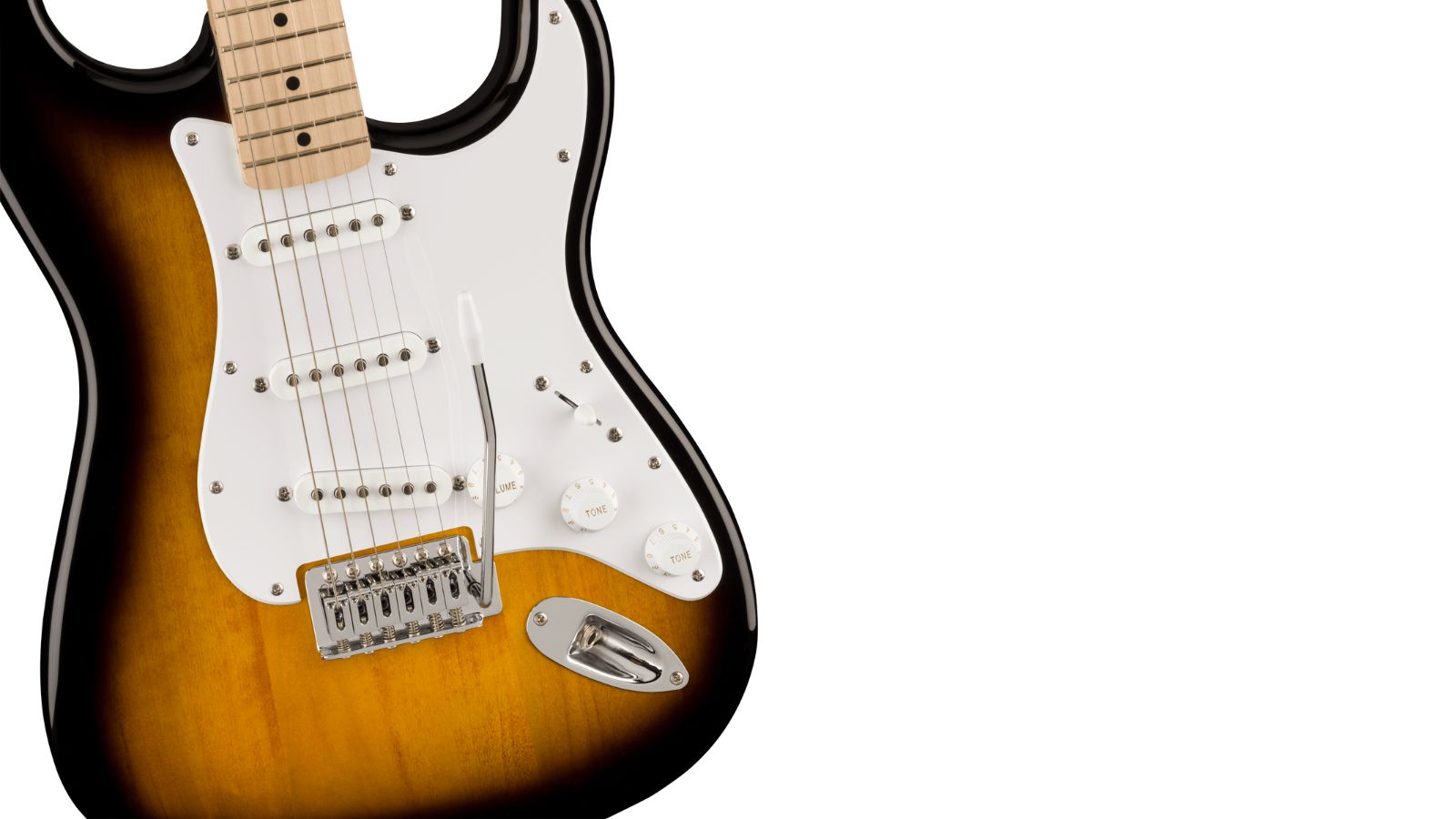 Squier Sonic® Stratocaster® | Maple Fingerboard | 2-Colour SB | Waltons Music Squier Sonic® Stratocaster® | Maple Fingerboard | 2-Colour SB