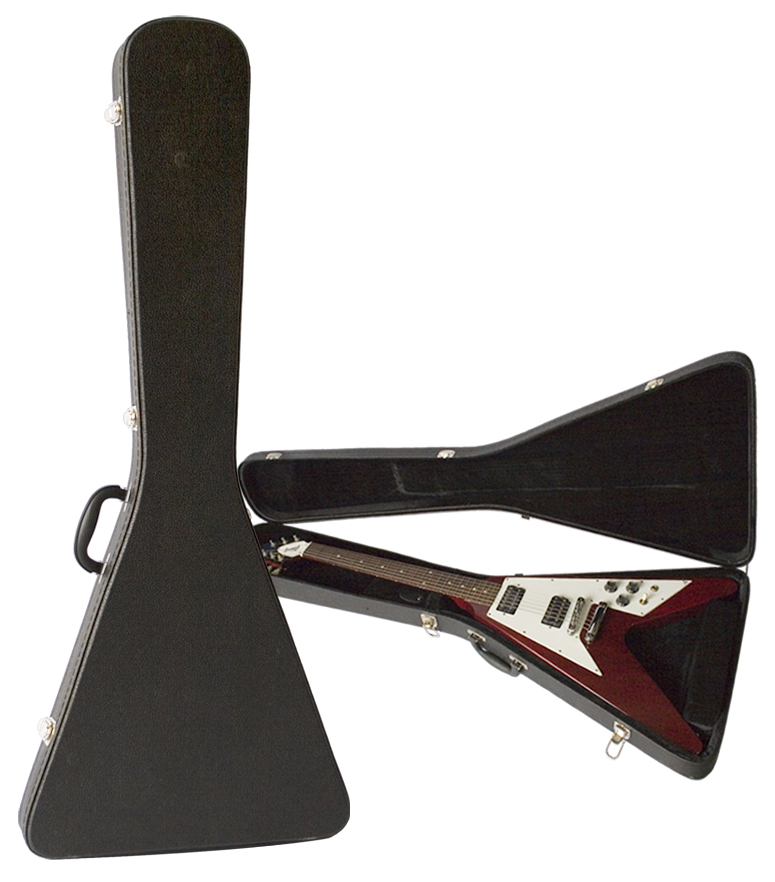 CNB EC20 | Light Wood Electric Guitar Case | Flying V Style | Waltons Music CNB EC20 | Light Wood Electric Guitar Case | Flying V Style