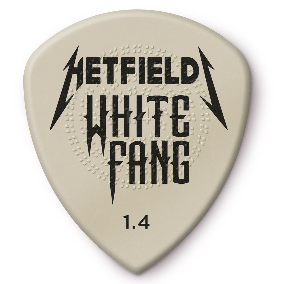 DUNLOP PH122-1.40 |HETFIELD'S WHITE FANG™ CUSTOM FLOW® PICK | 1.4MM | Waltons Music DUNLOP PH122-1.40 |HETFIELD'S WHITE FANG™ CUSTOM FLOW® PICK | 1.4MM