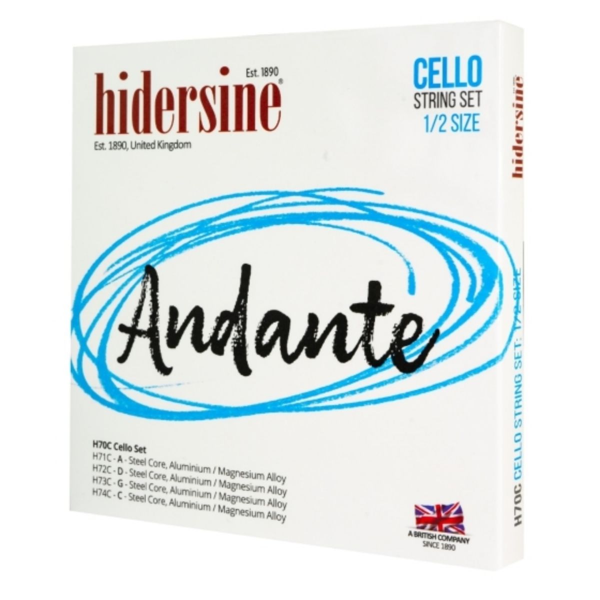 Hidersine H70A | Andante Cello string Set | 1/2 Size Cello | Waltons Music Hidersine H70A | Andante Cello string Set | 1/2 Size Cello