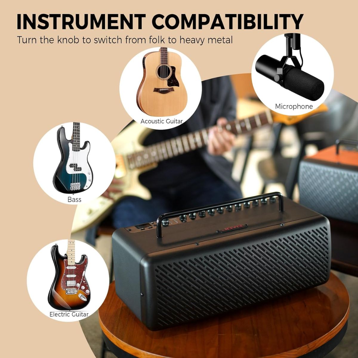 JOYO JAM Buddy 111| 40W Desktop portable amp | Multi FX, Live Stream, Record | Waltons Music JOYO JAM Buddy 111| 40W Desktop portable amp | Multi FX, Live Stream, Record - Image 2