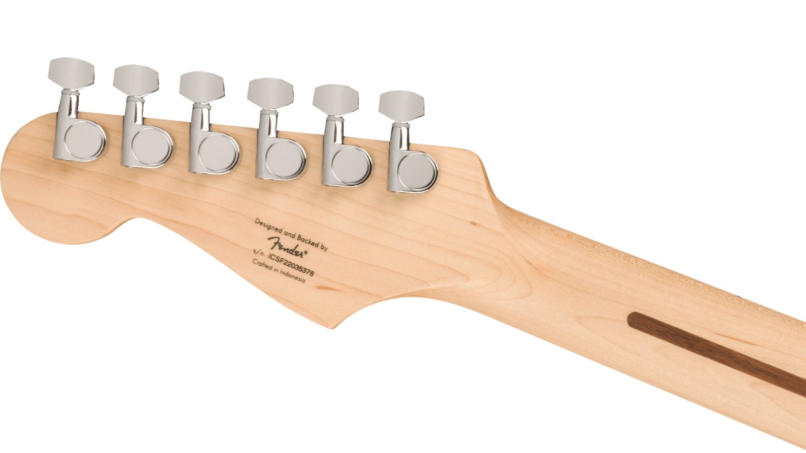 Squier Sonic® Stratocaster® HT H, Maple Fingerboard, White Pickguard, Flash Pink | Waltons Music Squier Sonic® Stratocaster® HT H, Maple Fingerboard, White Pickguard, Flash Pink - Image 2