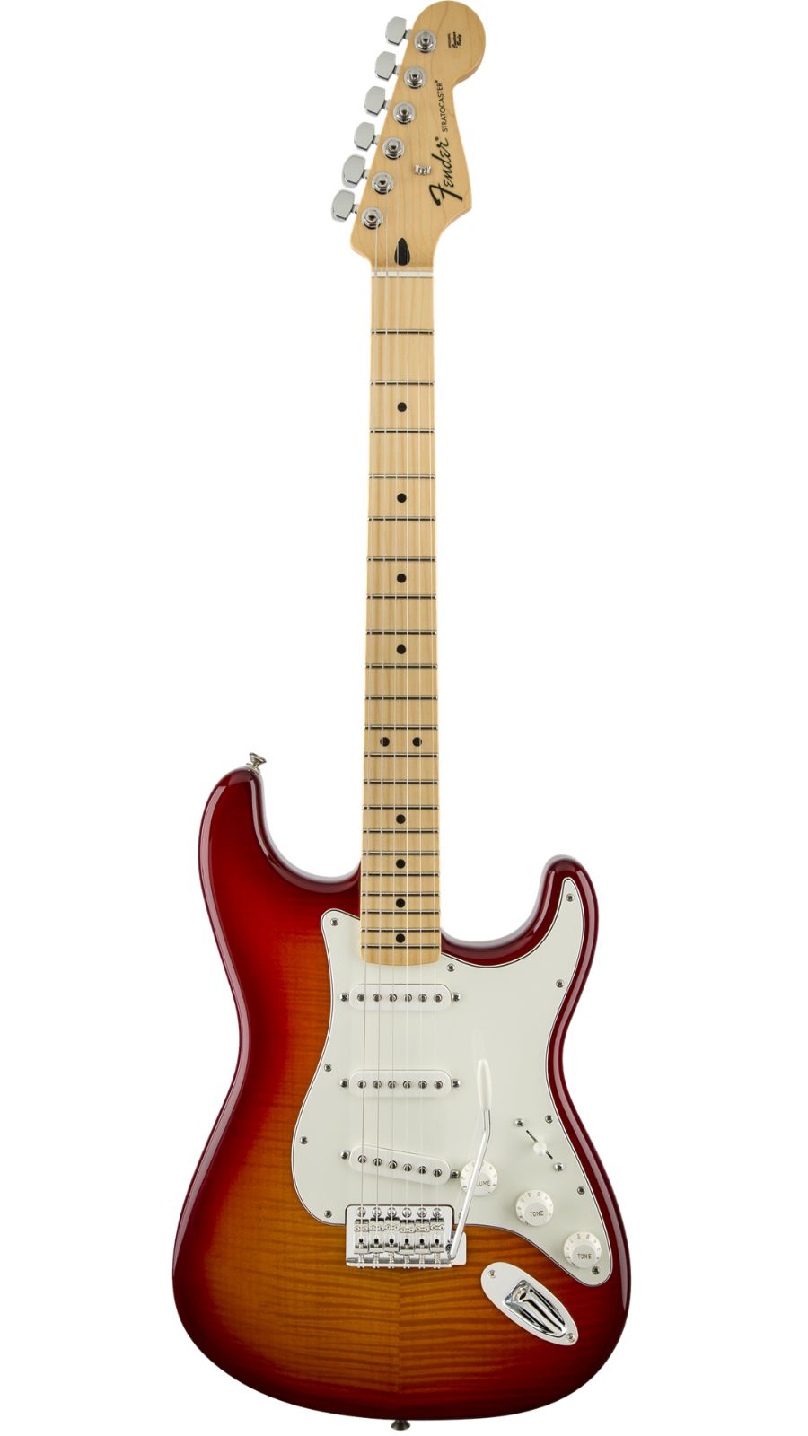 Fender Standard Stratocaster® | Plus Top | Maple Fingerboard | Aged Cherry Burst | Waltons Music Fender Standard Stratocaster® | Plus Top | Maple Fingerboard | Aged Cherry Burst - Image 8