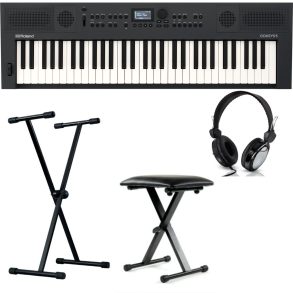 Roland GO:KEYS5 Bundle | with Stand, Headphone, Bench | Graphite