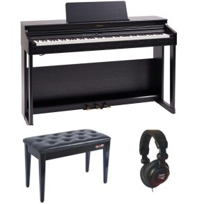 Roland RP701 Digital Piano Bundle| Black | with Stool and Headphones