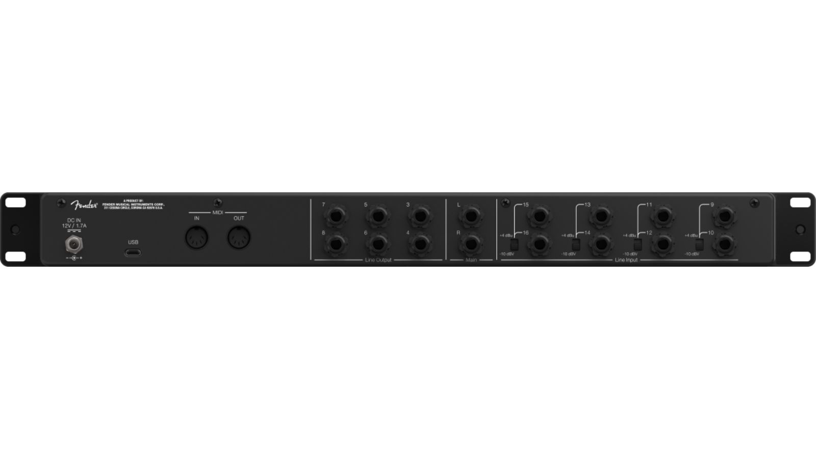 Fender Quantum LT 16 USB-C | Audio Interface | Waltons Music Fender Quantum LT 16 USB-C | Audio Interface - Image 3