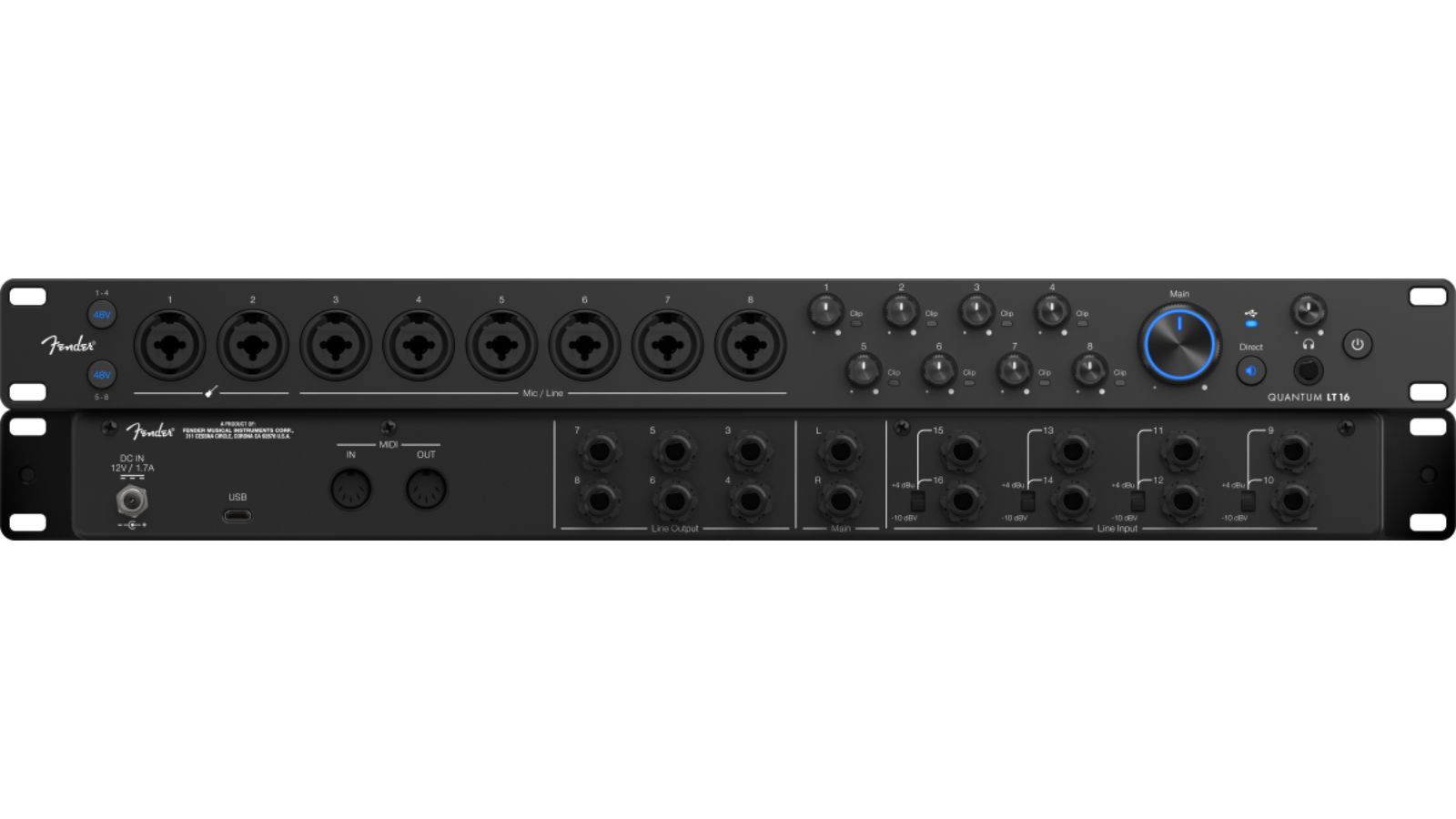 Fender Quantum LT 16 USB-C | Audio Interface | Waltons Music Fender Quantum LT 16 USB-C | Audio Interface - Image 2