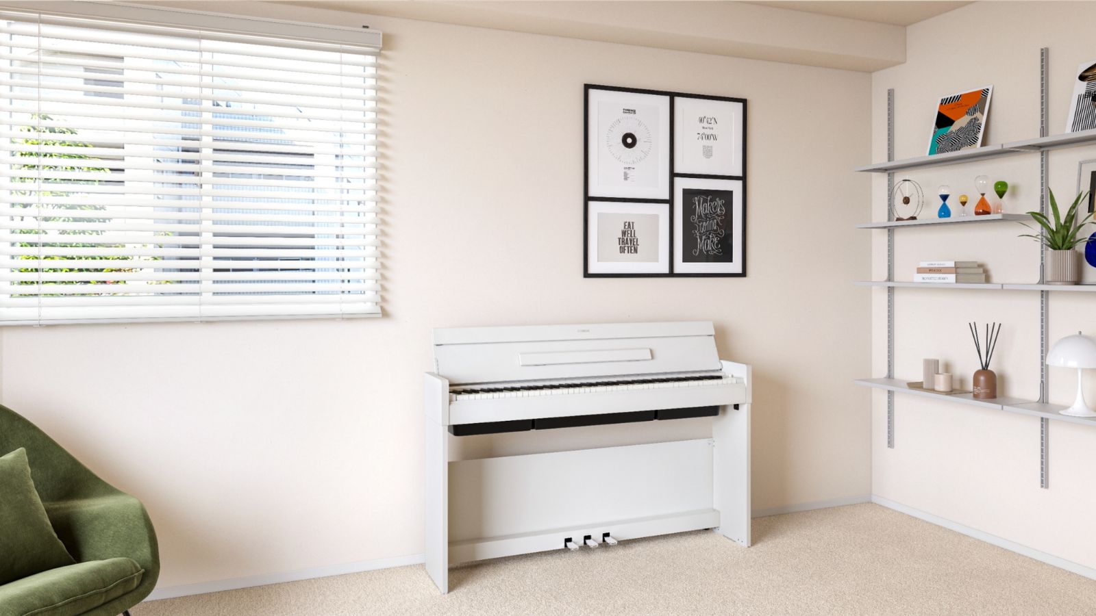 Yamaha YDP-S36 | Lifestyle Piano | 88 Keys | Flip Top | White | Waltons Music Yamaha YDP-S36 | Lifestyle Piano | 88 Keys | Flip Top | White - Image 7