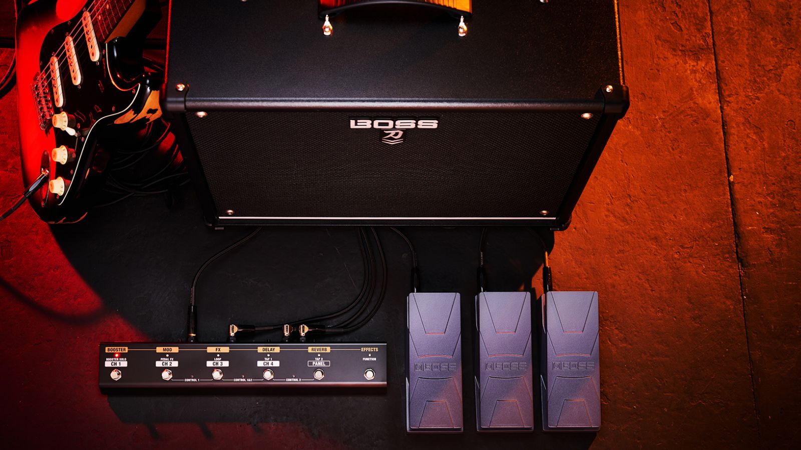 BOSS GA-FC-EX | Expanded foot Control for Select BOSS Amplifiers | Waltons Music BOSS GA-FC-EX | Expanded foot Control for Select BOSS Amplifiers