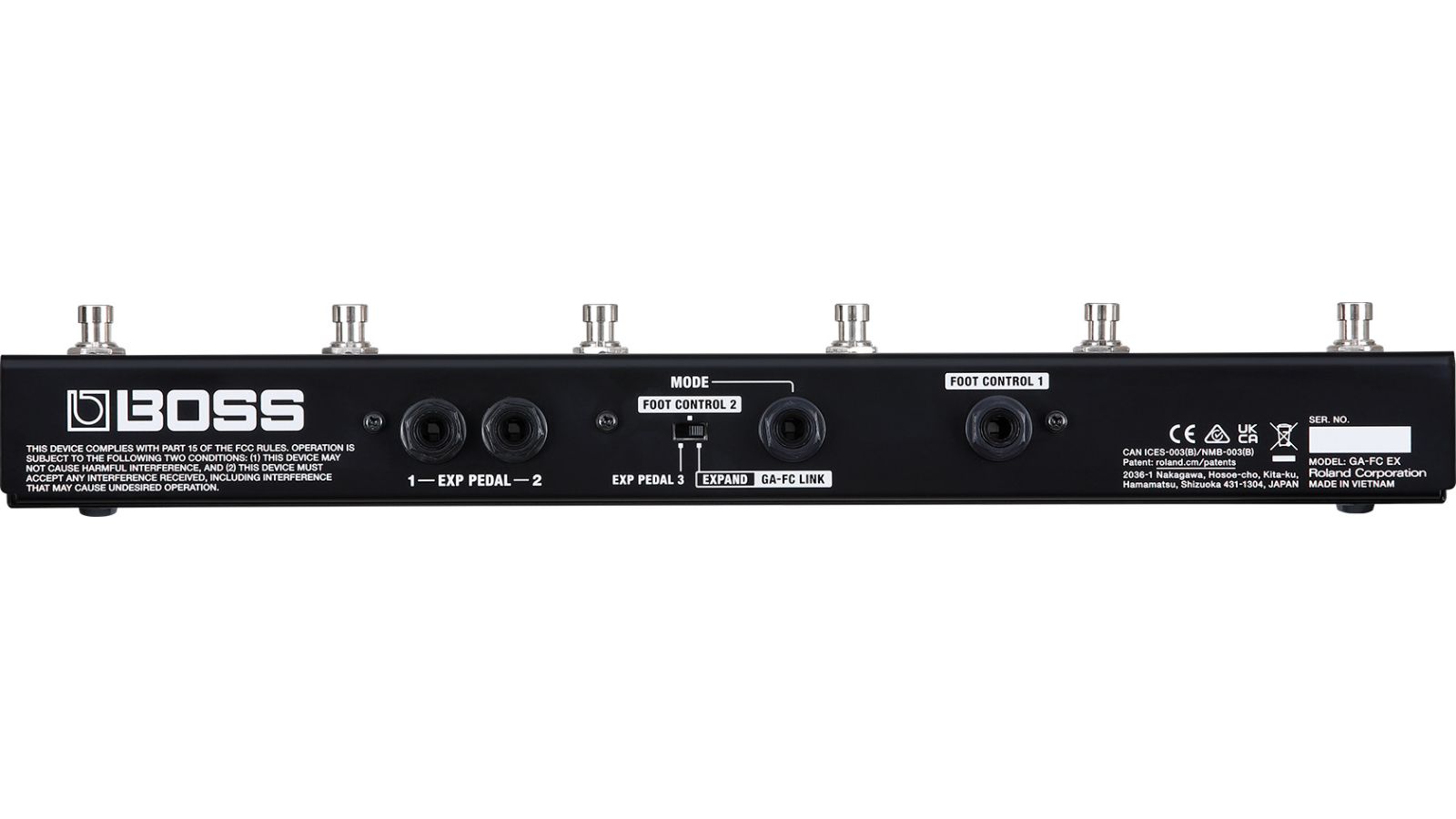 BOSS GA-FC-EX | Expanded foot Control for Select BOSS Amplifiers | Waltons Music BOSS GA-FC-EX | Expanded foot Control for Select BOSS Amplifiers