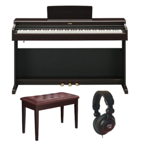 Yamaha YDP165 Standard Bundle | with Piano Stool and Headphones | Rosewood