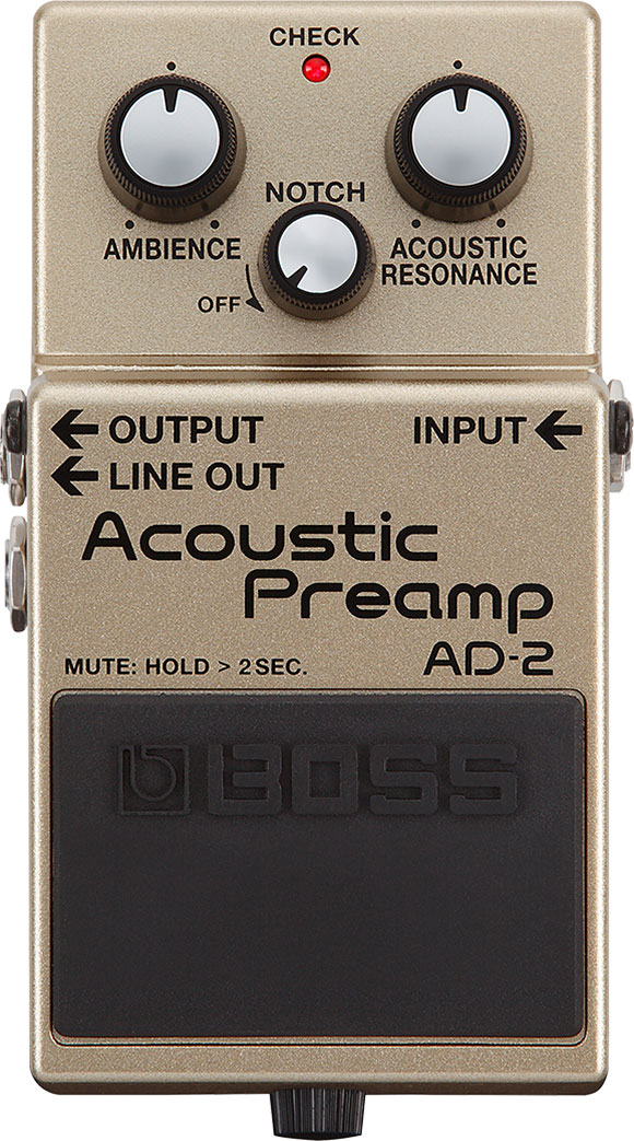Boss AD2 | Acoustic Preamp | Waltons Music Boss AD2 | Acoustic Preamp