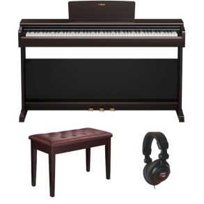 Yamaha YDP146 Standard Bundle | with Piano Stool and Headphones | Rosewood