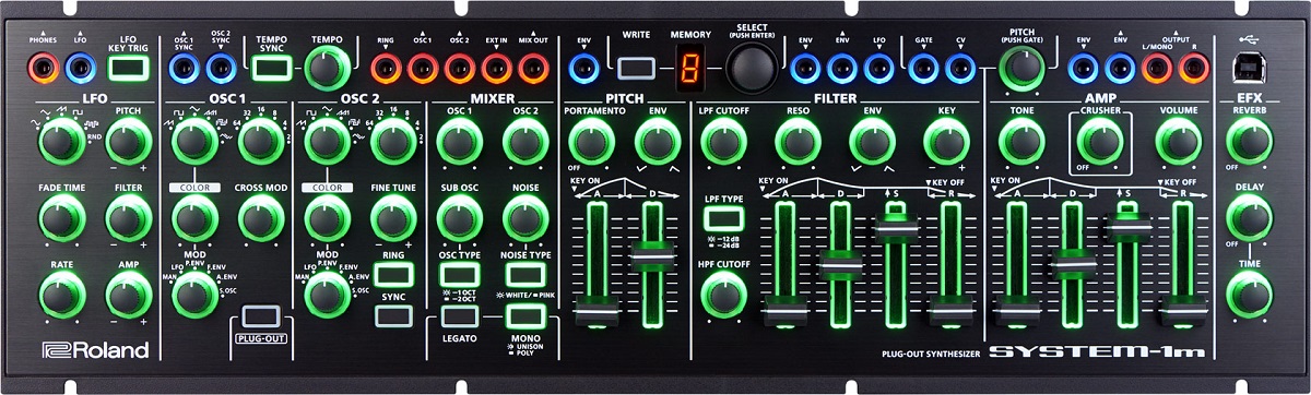 Roland System 1M Semi Modular Plug Out Synth | Waltons Music Roland System 1M Semi Modular Plug Out Synth